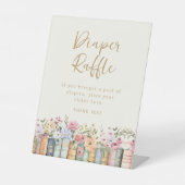 Boek Luier Raffle Teken Reclamebord Met Voetstuk (Voorkant)