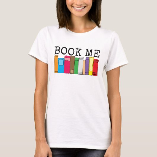 Boek me kleurrijke boeken t-shirt (Voorkant)