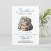 Boek Meisje Verjaardag Kaart (Staand voorkant)