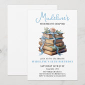 Boek Meisje Verjaardag Kaart (Voorkant / Achterkant)