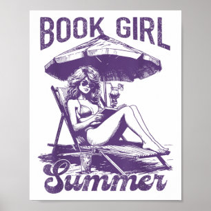 Boek Meisje Zomer Grappige Boeken Meisje Liefhebbe Poster