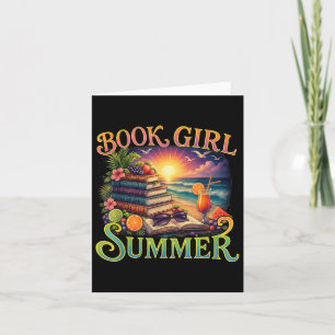 Boek Meisje Zomer Grappige Leraar Student Vrouw Bo Kaart