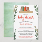 Boek met Baby shower uitnodiging (Voorkant / Achterkant)
