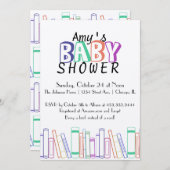 Boek met Baby shower uitnodiging (Voorkant / Achterkant)