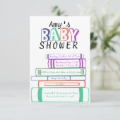 Boek met Baby shower uitnodiging (Staand voorkant)