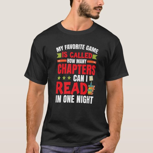 Boek met bladwijzer t-shirt (Voorkant)