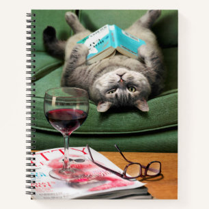 Boek met cat-lezen onderaan