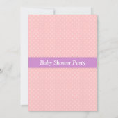Boek met de naam "Girl Cute Owl Baby Shower" Kaart (Achterkant)