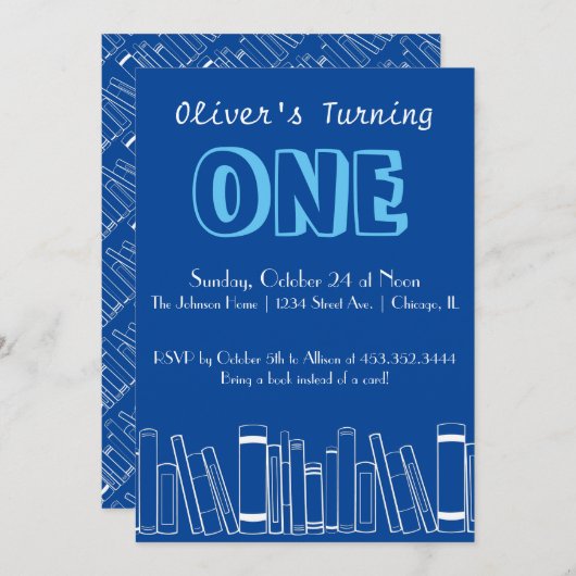 Boek met de uitnodiging van de Eerste Dag van de P (Voorkant / Achterkant)