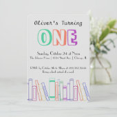 Boek met de uitnodiging van de Eerste Dag van de P (Staand voorkant)