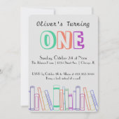 Boek met de uitnodiging van de Eerste Dag van de P (Voorkant)