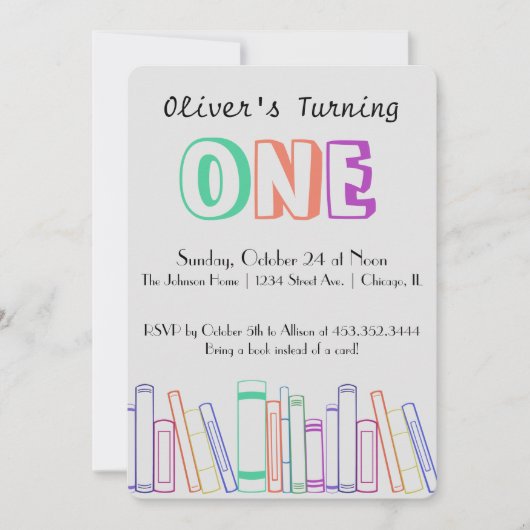 Boek met de uitnodiging van de Eerste Dag van de P (Voorkant)