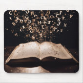 Boek met Flying Letters en Sparkles Muismat (Voorkant)