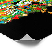 Boek met kerstboom Koekworm Librarian Poster (Hoek)