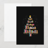Boek met kerstboom, Merry Bookmas, Lbr Kaart (Voorkant / Achterkant)