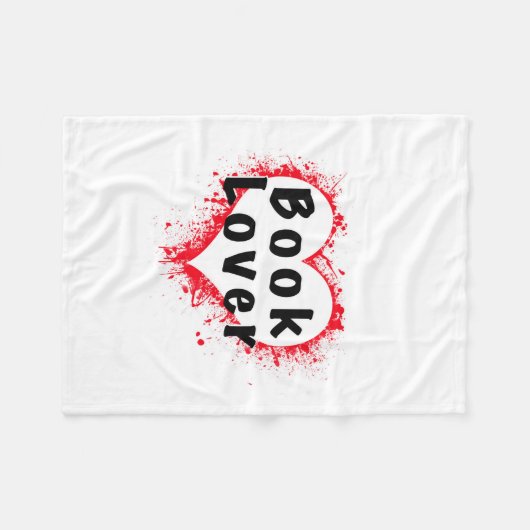 Boek met kleine weergave fleece deken (Voorkant (Horizontaal))