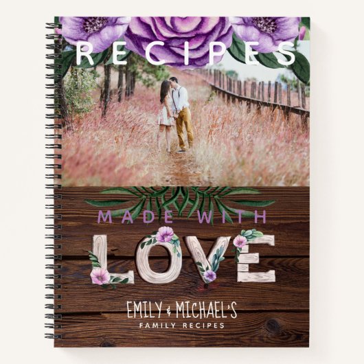 Boek met landelijke recepten Erfstuk bruiloft cade (Voorkant)