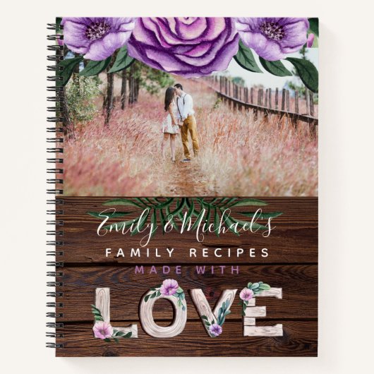 Boek met landelijke recepten Erfstuk Huwelijksfoto (Voorkant)