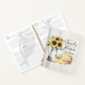 Boek met landelijke zonnebloemrecepten voor famili (Binnen)