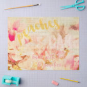 Boek met liefde en perziken collage tissuepapier (Craft)