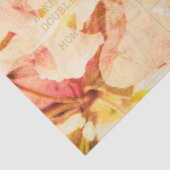 Boek met liefde en perziken collage tissuepapier (Detail)