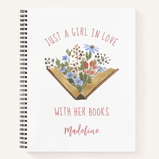 Boek met open boekje met bloemen (Voorkant)