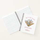 Boek met open boekje met bloemen (Binnen)