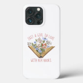 Boek met open boekje met bloemen Case-Mate iPhone case (Achterkant)