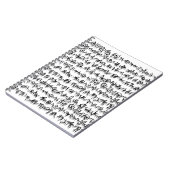 Boek met oud schrijven notitieboek (Linkerzijde)