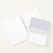 Boek met positieve aspecten van tweetone Notitiebo (Binnen)