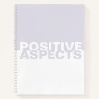 Boek met positieve aspecten van tweetone Notitiebo