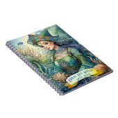 Boek met spreuken van heks uit de tienerzee Grimoi Notitieboek (Rechterzijde)