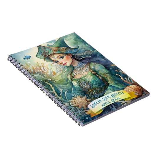 Boek met spreuken van heks uit de tienerzee Grimoi Notitieboek (Rechterzijde)