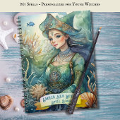 Boek met spreuken van heks uit de tienerzee Grimoi Notitieboek