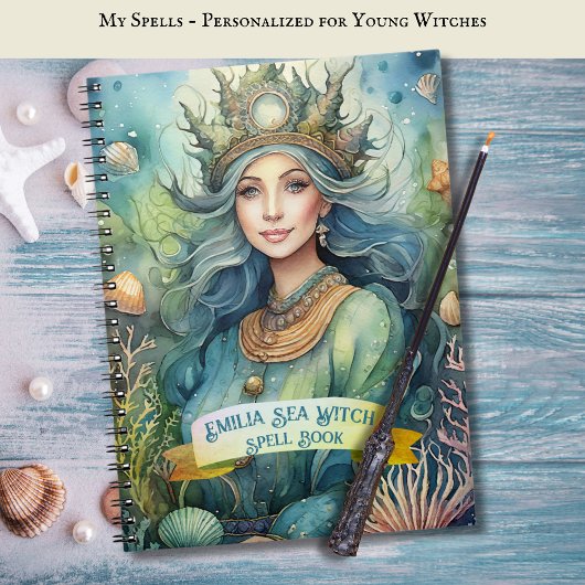 Boek met spreuken van heks uit de tienerzee Grimoi Notitieboek