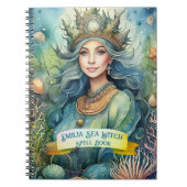 Boek met spreuken van heks uit de tienerzee Grimoi Notitieboek (Voorkant)