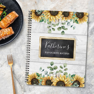 Boek met Zonneschijn Landelijke Recepten in Houten