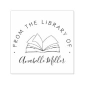 Boek Moderne hand getrokken uit de LIbrary Zelfinktende Stempel (Design)