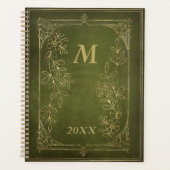  Boek  Monogram Geguld Goud Planner (Voorkant)