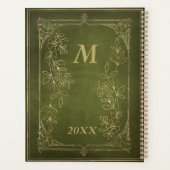  Boek  Monogram Geguld Goud Planner (Achterkant)