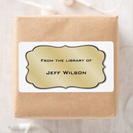 Boek naambordlabels etiket (Insitu)