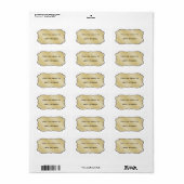 Boek naambordlabels etiket (Full Sheet)