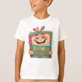 Boek naar school - Leuk en speels Back-to-School T T-shirt (Voorkant)