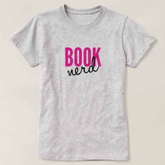 Boek Nerd 2 T-shirt (Design voorkant)