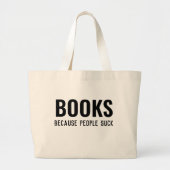 Boek Nerd Boek Bag | Librarian Gift Grote Tote Bag (Voorkant)