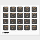 Boek Nerd - de bibliotheek roept Vierkante Sticker (Vel)