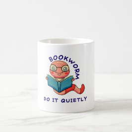 Boek Nerd Lezen Lover Boek Worm Schattigee Cartoon Koffiemok