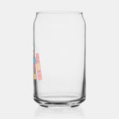 Boek Nerd Meisje Retro Design Blikvorm Glas (Links)