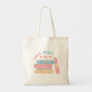 Boek Nerd Meisje Retro Design Tote Bag