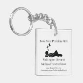 Boek Nerd-probleem #101 Keyring Sleutelhanger (Voorkant Links)